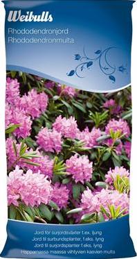 Rhododendronjord är en torvblandning med lucker struktur som håller vatten.